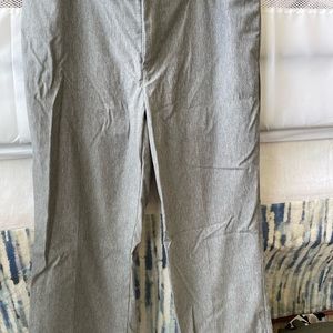 Grey boot cut work pants
